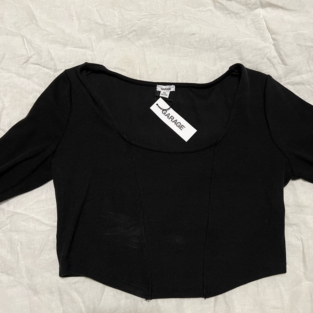 GARAGE long sleeve corset top